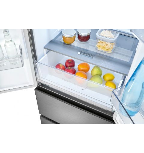 Réfrigérateur et congélateur 400L Inox Bomann KG 7354 Inox