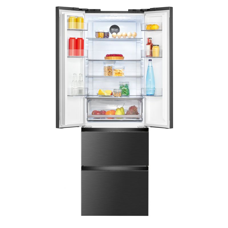 Fridge/Freezer 400L black Bomann KG 7354 black