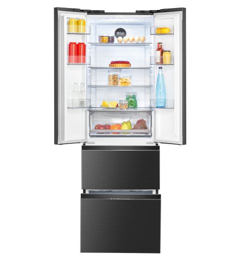 Fridge/Freezer 400L black Bomann KG 7354 black