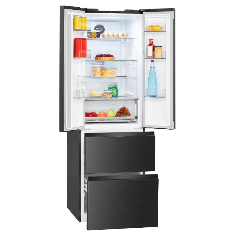 Fridge/Freezer 400L black Bomann KG 7354 black