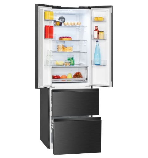 Fridge/Freezer 400L black Bomann KG 7354 black