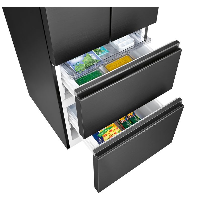 Fridge/Freezer 400L black Bomann KG 7354 black