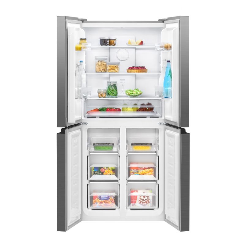 Réfrigérateur et congélateur 362L Inox Bomann KG 7358 Inox