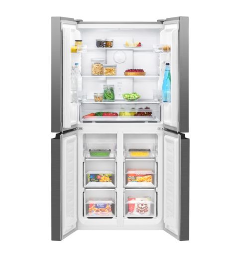 Réfrigérateur et congélateur 362L Inox Bomann KG 7358 Inox