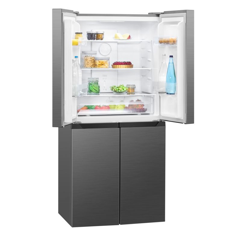 Réfrigérateur et congélateur 362L Inox Bomann KG 7358 Inox