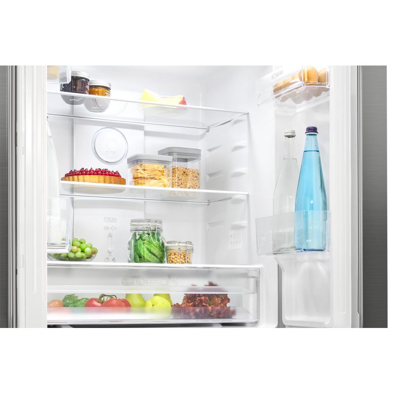 Réfrigérateur et congélateur 362L Inox Bomann KG 7358 Inox