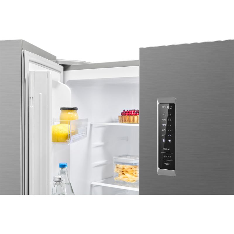 Réfrigérateur et congélateur 362L Inox Bomann KG 7358 Inox