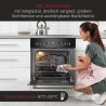 Cuisinière encastrable 4 plaques vitrocéramique et four 56L noir Bomann EHBC7937-noir
