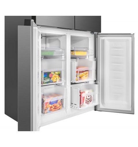 Réfrigérateur et congélateur 362L Inox Bomann KG 7358 Inox