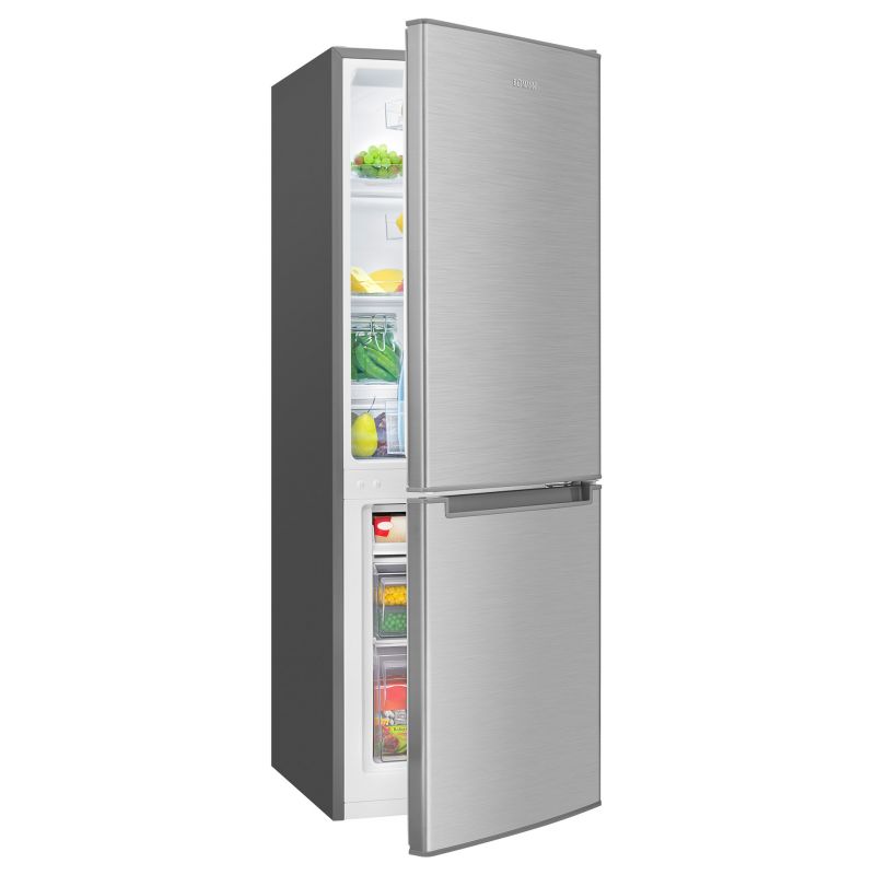 Réfrigérateur et congélateur 173L Inox Bomann KG 7359 Inox 