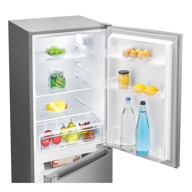 Réfrigérateur et congélateur 173L Inox Bomann KG 7359 Inox 