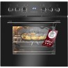 Bomann EHBC7937-black 4 hob glass ceramic built-in cooker with 56L oven