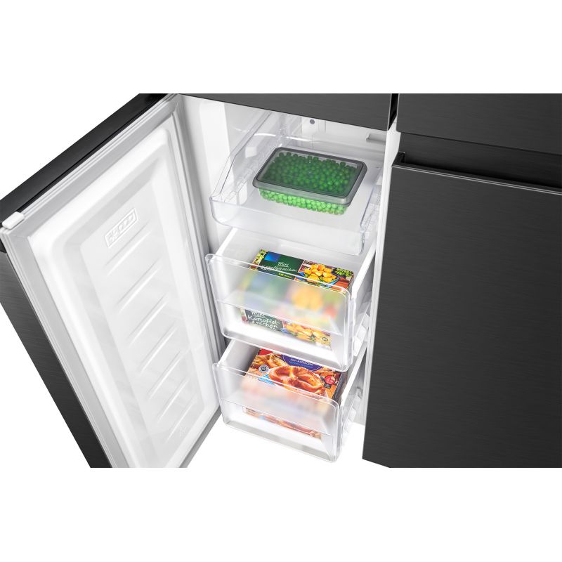 Fridge/Freezer362L Black Bomann KG 7358 Black