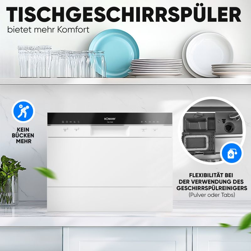 Table Dishwasher Bomann TSG 7405 White