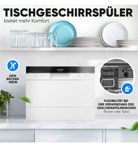 Table Dishwasher Bomann TSG 7405 White