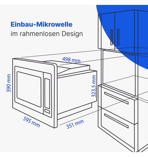 copy of Built-in microwave oven with grill Inox Bomann MWG 3001 HEB