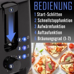 Toaster 2 slots Black Bomann TA6065CB-Black