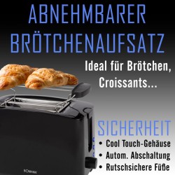 Toaster 2 slots Black Bomann TA6065CB-Black