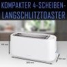 Toaster 2 slots White 1400W Bomann TA6070CB-White