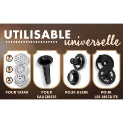 Hachoir à viandes 1000W Bomann FW6067CB-Inox/Noir