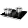 Bomann EBK7941 4-burner glass ceramic hob with built-in double zone