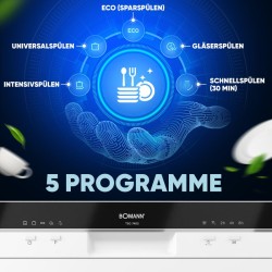 Bomann TSG7405-White dishwasher