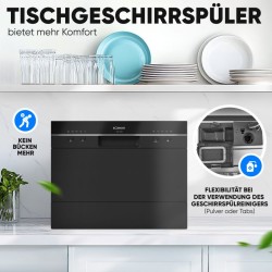 Bomann TSG7405-Black dishwasher