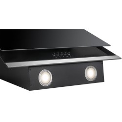 Hotte inclinée à LED Noir Bomann DU7610-G-Noir