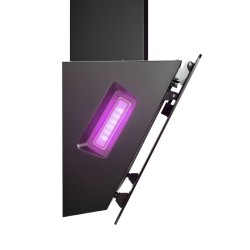 Bomann DU7611-G Black LED tilt hood