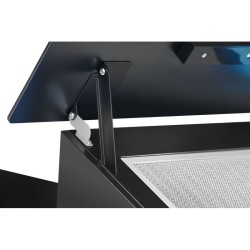 Bomann DU7611-G Black LED tilt hood