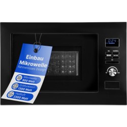 Micro ondes encastrable avec grill Noir Bomann MWG3001HEB-Noir
