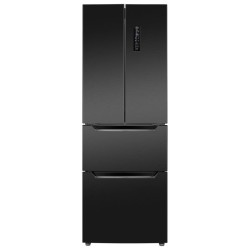 320L Black refrigerator and freezer Bomann KG7361-Black