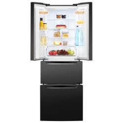 320L Black refrigerator and freezer Bomann KG7361-Black