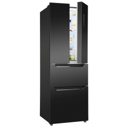 320L Black refrigerator and freezer Bomann KG7361-Black