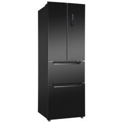 320L Black refrigerator and freezer Bomann KG7361-Black
