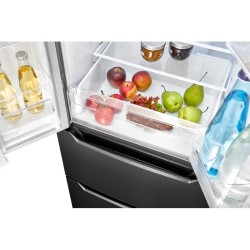 320L Black refrigerator and freezer Bomann KG7361-Black