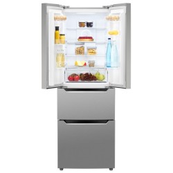 320L stainless steel refrigerator and freezer Bomann KG7361-Inox