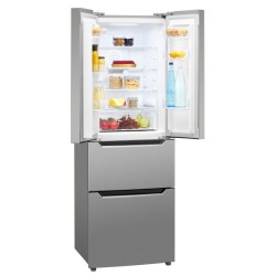 320L stainless steel refrigerator and freezer Bomann KG7361-Inox