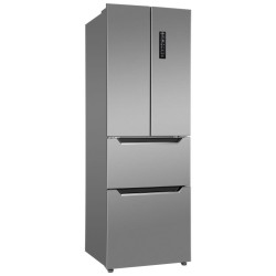 320L stainless steel refrigerator and freezer Bomann KG7361-Inox