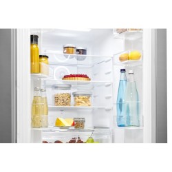 320L stainless steel refrigerator and freezer Bomann KG7361-Inox