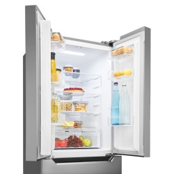 320L stainless steel refrigerator and freezer Bomann KG7361-Inox