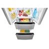 320L stainless steel refrigerator and freezer Bomann KG7361-Inox
