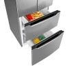 320L stainless steel refrigerator and freezer Bomann KG7361-Inox