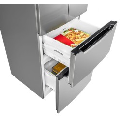 Réfrigérateur et congélateur 320L Inox Bomann KG7361-Inox