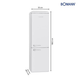 250L white retro fridge and freezer KGR7328-1-white