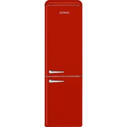 Retro fridge and freezer 250L red KGR7328-1-red