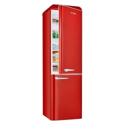 Réfrigérateur et congélateur retro 250L rouge KGR7328-1-rouge