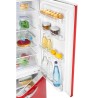 Retro fridge and freezer 250L red KGR7328-1-red