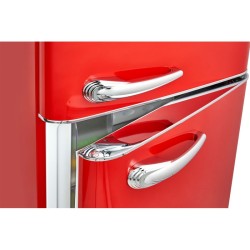 Réfrigérateur et congélateur retro 250L rouge KGR7328-1-rouge
