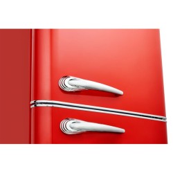 Retro fridge and freezer 250L red KGR7328-1-red